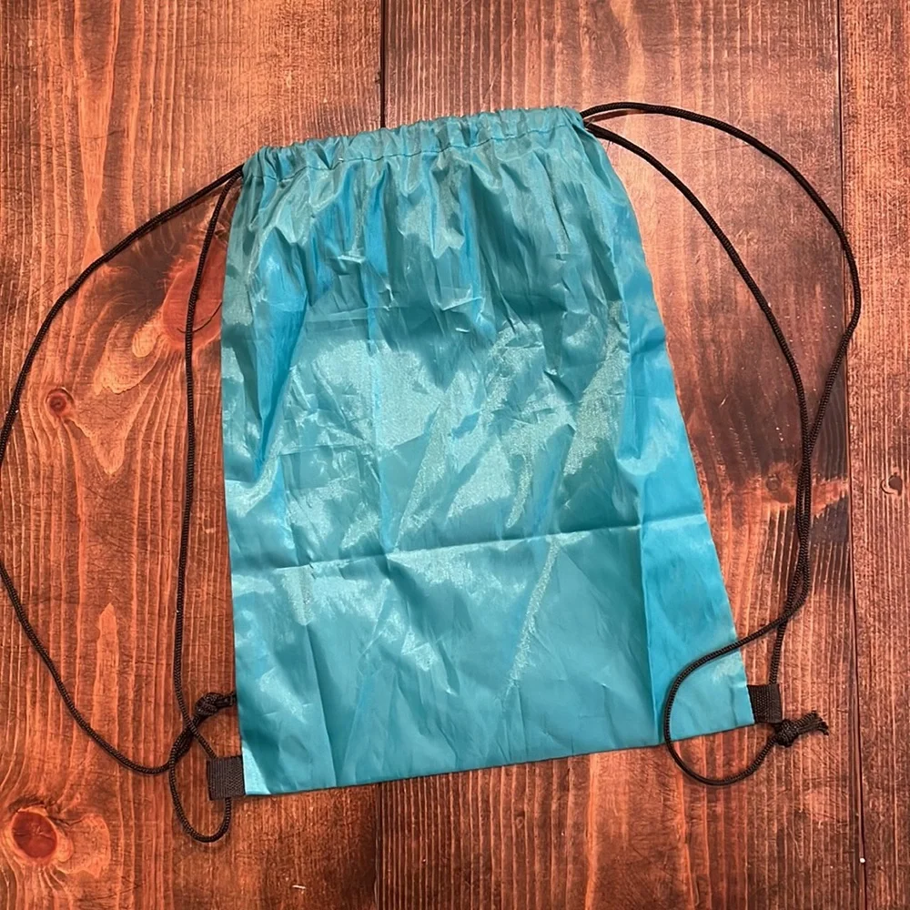 Turquoise Drawstring Bag